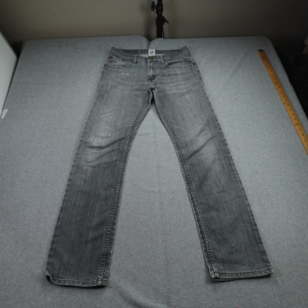 Raw Industries Jeans Mens 32x32 Gray Distressed Streetwear Denim‎